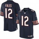 Youth Nike Chicago Bears &12 David Fales Elite Navy Blue Team Color NFL Jersey