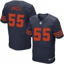 Men Nike Chicago Bears &55 Lance Briggs Elite Navy Blue 1940s Throwback Alternate NFL Jersey