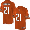 Youth Nike Chicago Bears &21 Ryan Mundy Elite Orange Alternate NFL Jersey