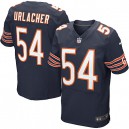 Men Nike Chicago Bears &54 Brian Urlacher Elite Navy Blue Team Color NFL Jersey