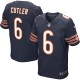 Men Nike Chicago Bears &6 Jay Cutler Elite Navy Blue Team Color NFL Jersey