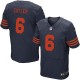 Men Nike Chicago Bears &6 Jay Cutler Elite Navy Blue 1940s Throwback Alternate NFL Jersey