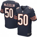 Men Nike Chicago Bears &50 Shea McClellin Elite Navy Blue Team Color NFL Jersey
