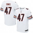 Men Nike Chicago Bears &47 Chris Conte Elite White NFL Jersey