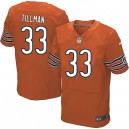 Men Nike Chicago Bears &33 Charles Tillman Elite Orange Alternate NFL Jersey