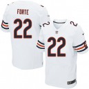 Men Nike Chicago Bears &22 Matt Forte Elite White NFL Jersey