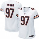 Women Nike Chicago Bears &97 Willie Young Elite White NFL Jersey