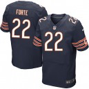 Men Nike Chicago Bears &22 Matt Forte Elite Navy Blue Team Color NFL Jersey