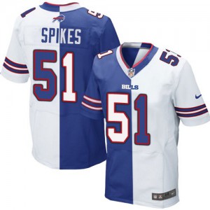 Hommes Nike Bills de Buffalo # 51 Brandon Spikes équipe/route élite deux tonnes NFL Maillot Magasin Hommes Nike Bills de Buffalo # 51 Brandon Spikes équipe/route élite deux tonnes NFL Maillot Magasin