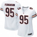 Women Nike Chicago Bears &95 Ego Ferguson Elite White NFL Jersey