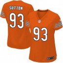 Women Nike Chicago Bears &93 Will Sutton Elite Orange Alternate NFL Jersey