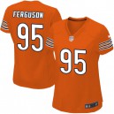 Women Nike Chicago Bears &95 Ego Ferguson Elite Orange Alternate NFL Jersey