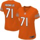 Women Nike Chicago Bears &71 Israel Idonije Elite Orange Alternate NFL Jersey