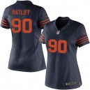 Women Nike Chicago Bears &90 Jay Ratliff Elite Navy Blue 1940s Throwback Alternate NFL Jersey