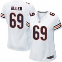 Women Nike Chicago Bears &69 Jared Allen Elite White NFL Jersey