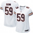 Women Nike Chicago Bears &59 Jordan Senn Elite White NFL Jersey