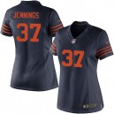 Women Nike Chicago Bears &37 M.D. Jennings Elite Navy Blue 1940s Throwback Alternate NFL Jersey