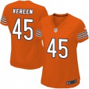Women Nike Chicago Bears &45 Brock Vereen Elite Orange Alternate NFL Jersey