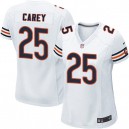 Women Nike Chicago Bears &25 Ka'Deem Carey Elite White NFL Jersey