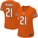 Women Nike Chicago Bears &21 Ryan Mundy Elite Orange Alternate NFL Jersey