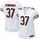 Women Nike Chicago Bears &37 M.D. Jennings Elite White NFL Jersey