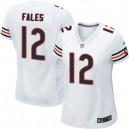 Women Nike Chicago Bears &12 David Fales Elite White NFL Jersey