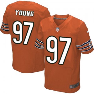 Hommes Nike Chicago Bears # 97 Willie Young élite Orange alternent NFL Maillot Magasin