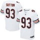 Men Nike Chicago Bears &93 Will Sutton Elite White NFL Jersey