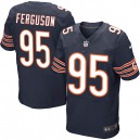 Men Nike Chicago Bears &95 Ego Ferguson Elite Navy Blue Team Color NFL Jersey