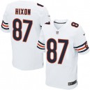 Men Nike Chicago Bears &87 Domenik Hixon Elite White NFL Jersey