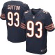 Men Nike Chicago Bears &93 Will Sutton Elite Navy Blue Team Color NFL Jersey