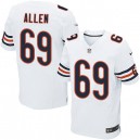 Men Nike Chicago Bears &69 Jared Allen Elite White NFL Jersey