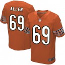 Men Nike Chicago Bears &69 Jared Allen Elite Orange Alternate NFL Jersey
