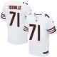 Men Nike Chicago Bears &71 Israel Idonije Elite White NFL Jersey