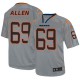 Men Nike Chicago Bears &69 Jared Allen Elite Lights Out Grey NFL Jersey
