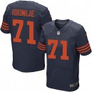 Men Nike Chicago Bears &71 Israel Idonije Elite Navy Blue 1940s Throwback Alternate NFL Jersey