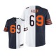 Men Nike Chicago Bears &69 Jared Allen Elite Road/1940s Two Tone NFL Jersey