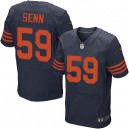 Men Nike Chicago Bears &59 Jordan Senn Elite Navy Blue 1940s Throwback Alternate NFL Jersey