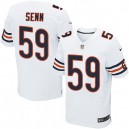 Men Nike Chicago Bears &59 Jordan Senn Elite White NFL Jersey