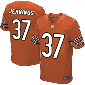Hommes Nike Chicago Bears # 37 M.D. Jennings élite Orange alternent NFL Maillot Magasin