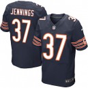 Men Nike Chicago Bears &37 M.D. Jennings Elite Navy Blue Team Color NFL Jersey