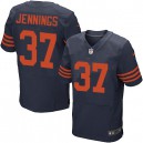 Men Nike Chicago Bears &37 M.D. Jennings Elite Navy Blue 1940s Throwback Alternate NFL Jersey