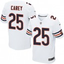 Men Nike Chicago Bears &25 Ka'Deem Carey Elite White NFL Jersey