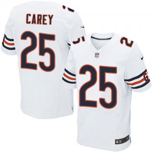 Hommes Nike Chicago Bears # 25 Ka'Deem Carey Élite blanc NFL Maillot Magasin