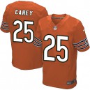 Men Nike Chicago Bears &25 Ka'Deem Carey Elite Orange Alternate NFL Jersey