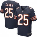 Men Nike Chicago Bears &25 Ka'Deem Carey Elite Navy Blue Team Color NFL Jersey