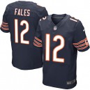 Men Nike Chicago Bears &12 David Fales Elite Navy Blue Team Color NFL Jersey