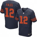 Men Nike Chicago Bears &12 David Fales Elite Navy Blue 1940s Throwback Alternate NFL Jersey