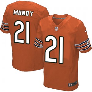 Hommes Nike Chicago Bears # 21 Ryan Mundy Élite Orange alternent NFL Maillot Magasin