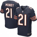 Men Nike Chicago Bears &21 Ryan Mundy Elite Navy Blue Team Color NFL Jersey